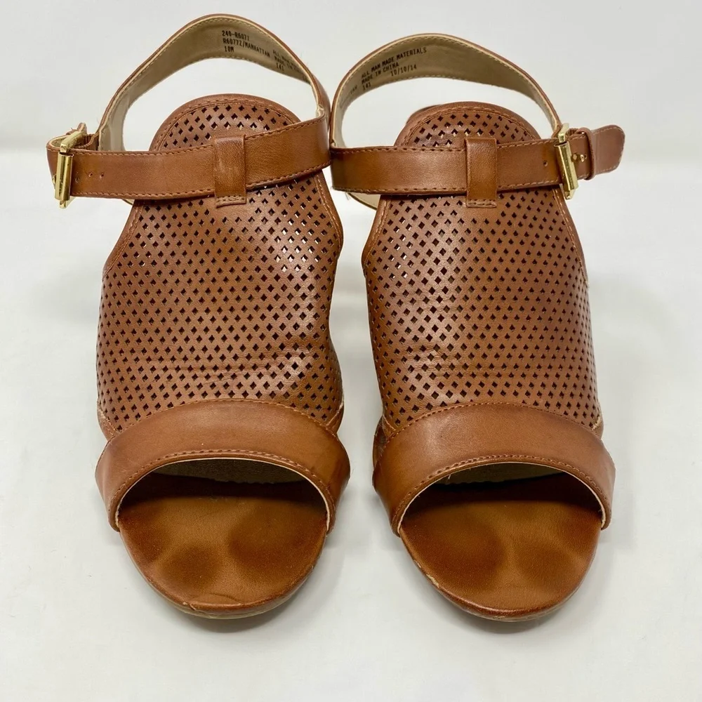 Women’s Brown Block Heel Sandals Size 10M